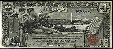 1896 Educational series one dollar silver certificate