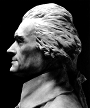 Bust of Jefferson by Houdon