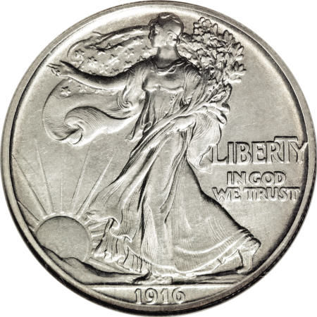 1916 Walking Liberty half dollar pattern